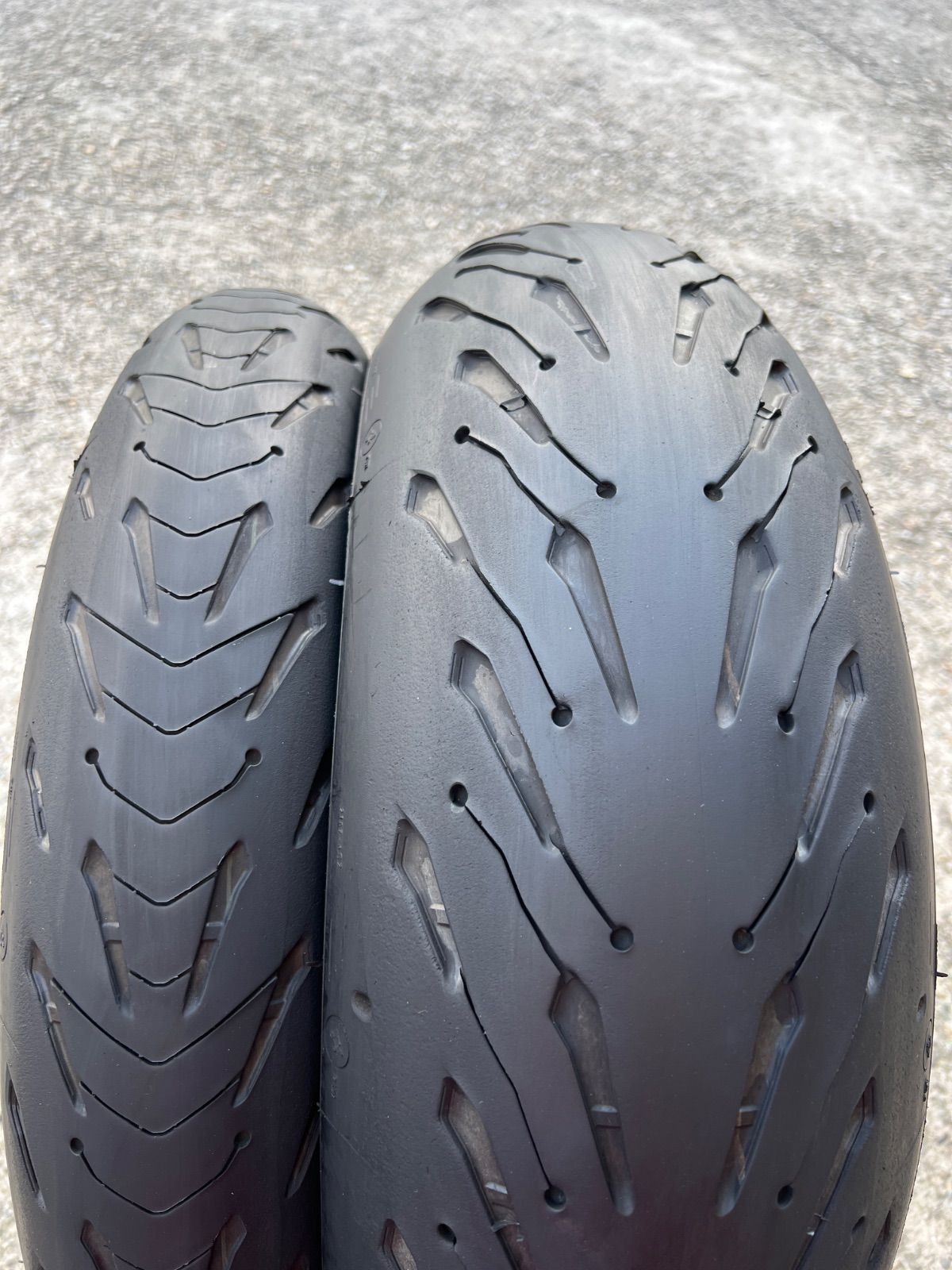 ミシュラン ロード5 前後セット 120/70ZR17 190/55ZR17 347 - メルカリ