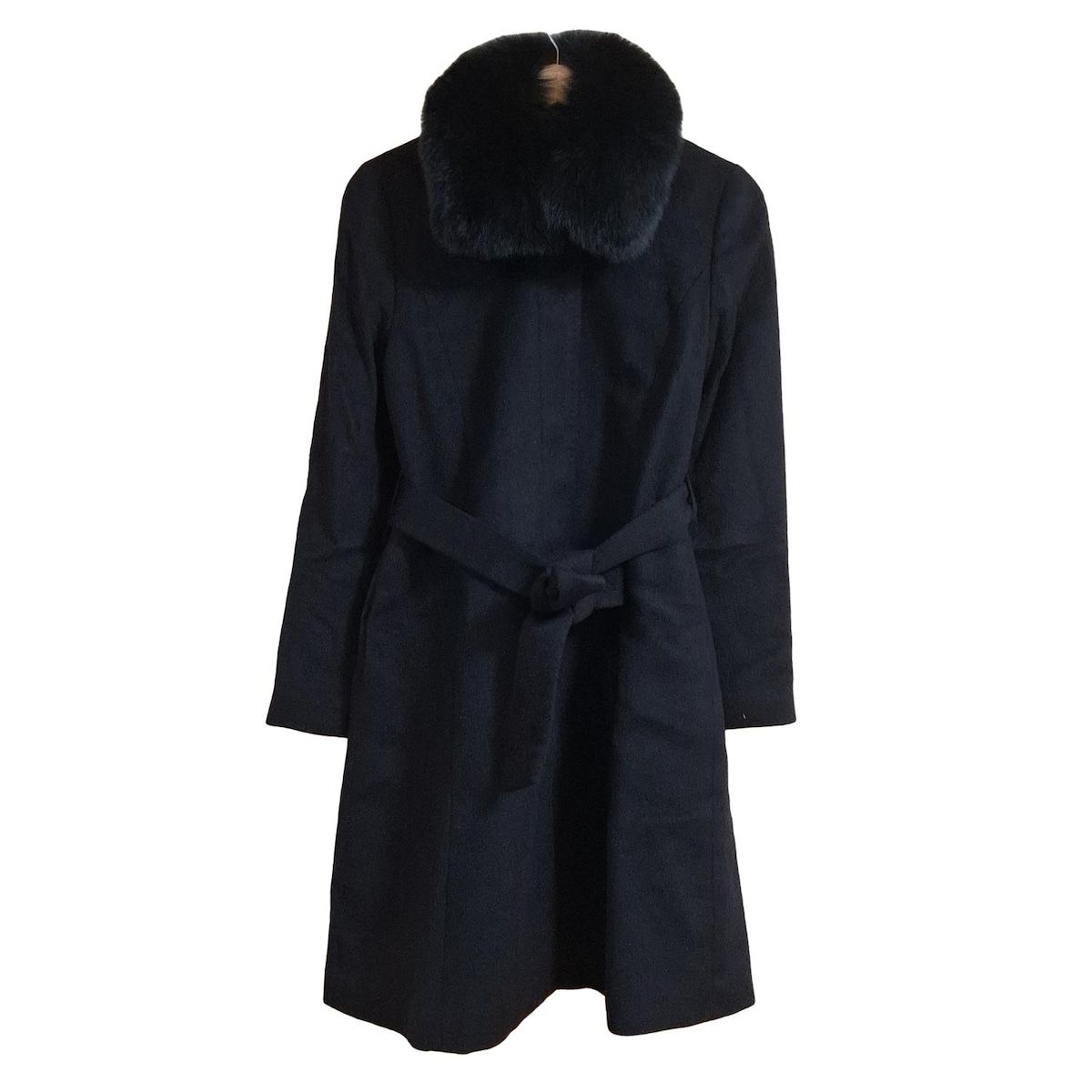 BARNEYSNEWYORK バーニーズ コート サイズ38 M レディース - 黒 長袖 カシミヤ ファー 冬