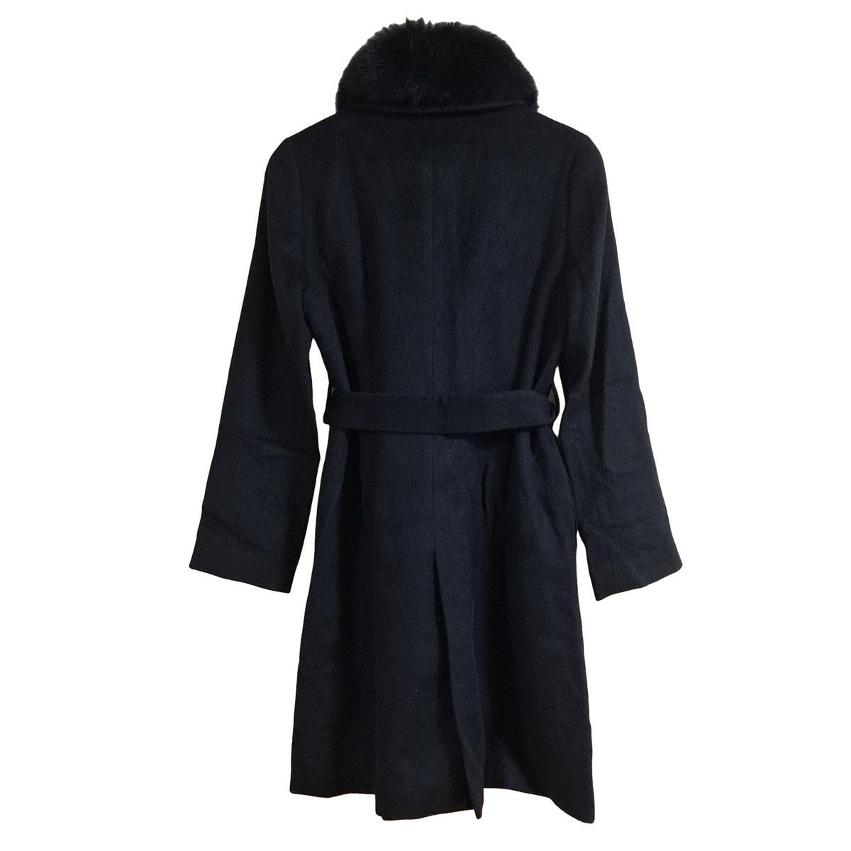 BARNEYSNEWYORK バーニーズ コート サイズ38 M レディース - 黒 長袖 カシミヤ ファー 冬