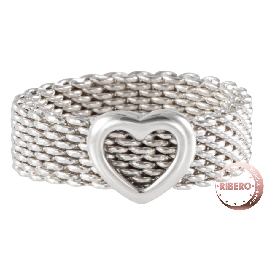 TIFFANY Co ティファニー サマセット ハート リング 指輪 シルバー