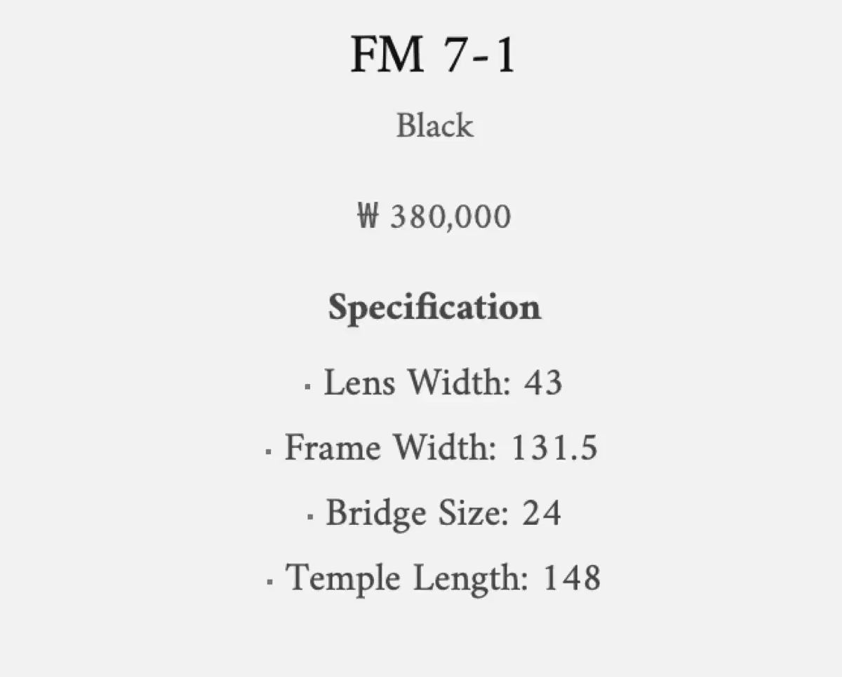 フレームモンタナ FM 7-1 ブラック フレンチ メガネ