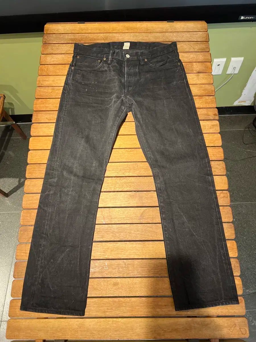 RRL ブラック セルビッジ スリムフィット デニム