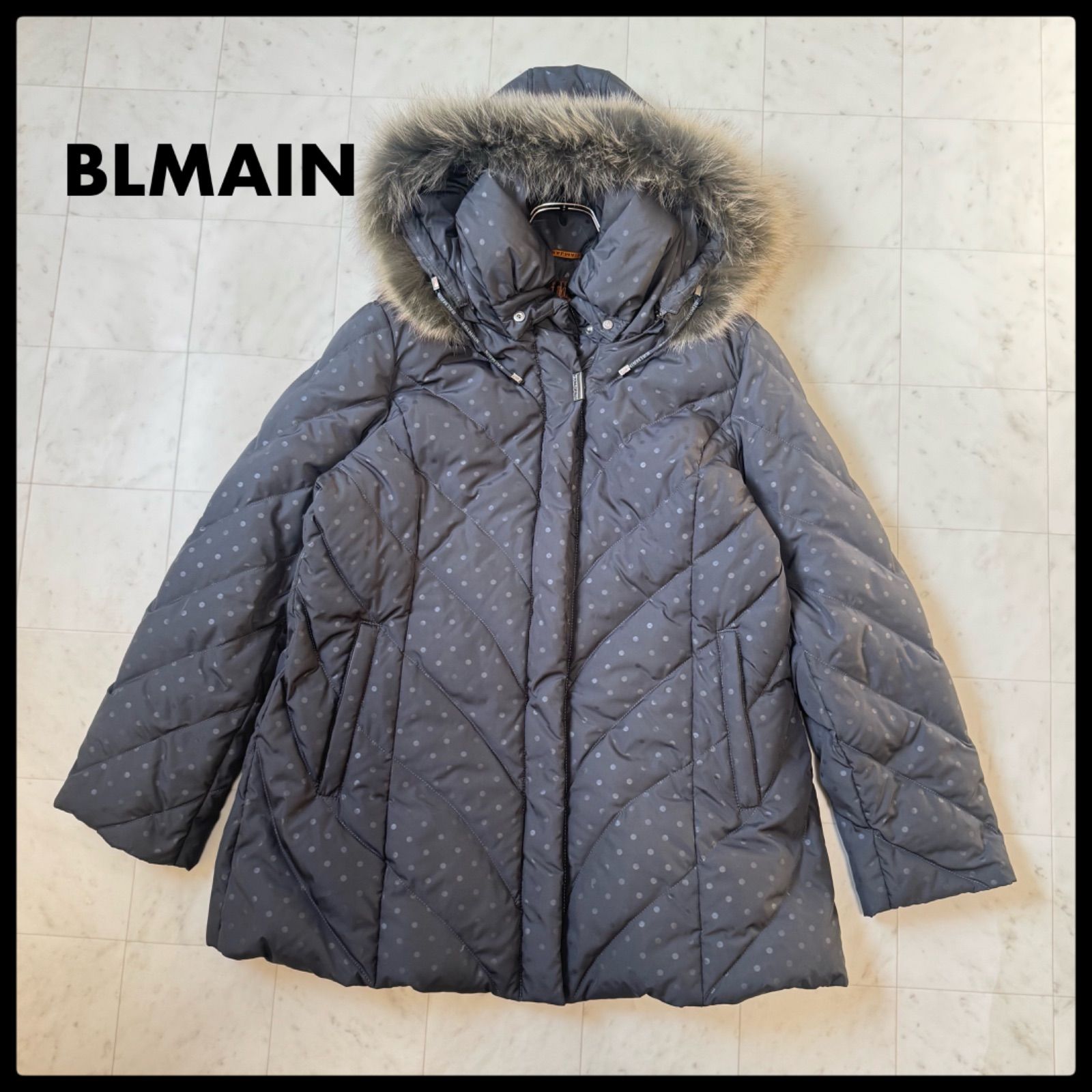 BALMAIN バルマン ダウンコート ダウン フェザー ファー フード付き