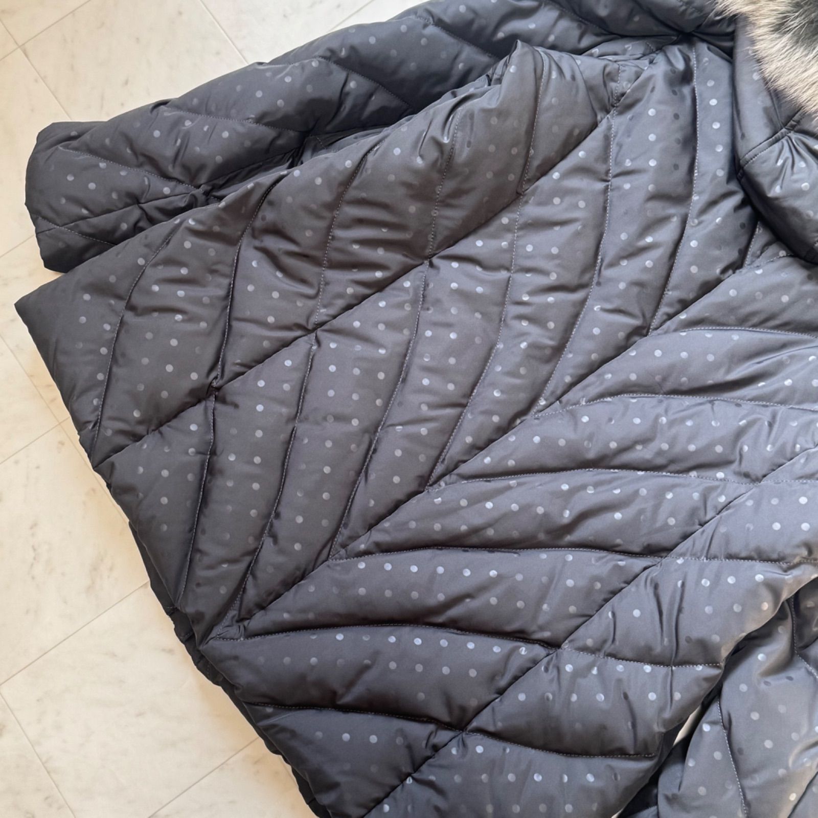 BALMAIN バルマン ダウンコート ダウン フェザー ファー フード付き