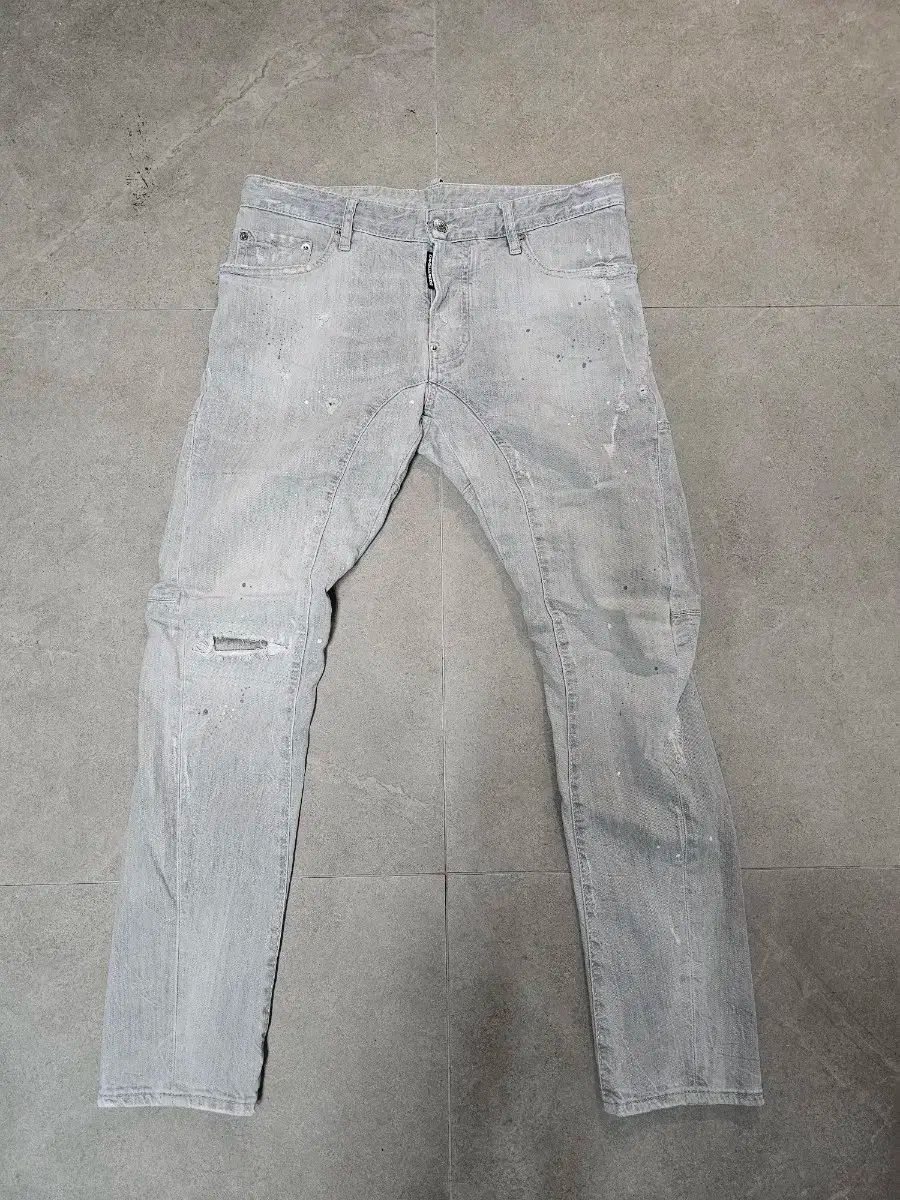 ディースクエアード2 スプラッターウォッシュデニム 48