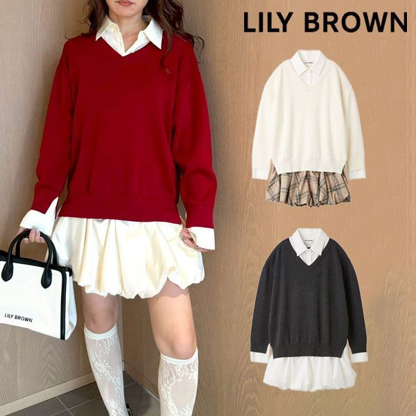 新作10%OFF】 【即納】 リリー ブラウン LILY BROWN ワンピース 25秋冬