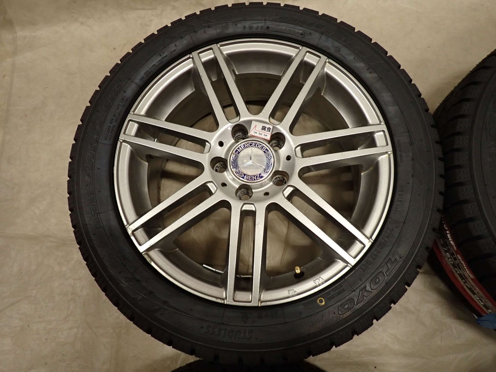  冬 製 4本 会社宛 225 50 R 17 7 J 94 T トーヨー オブザーブ ガリット GIZ メルセデス ベンツ A B Cクラス W 205 NO D 6582 17インチ タイヤ ホイールセット