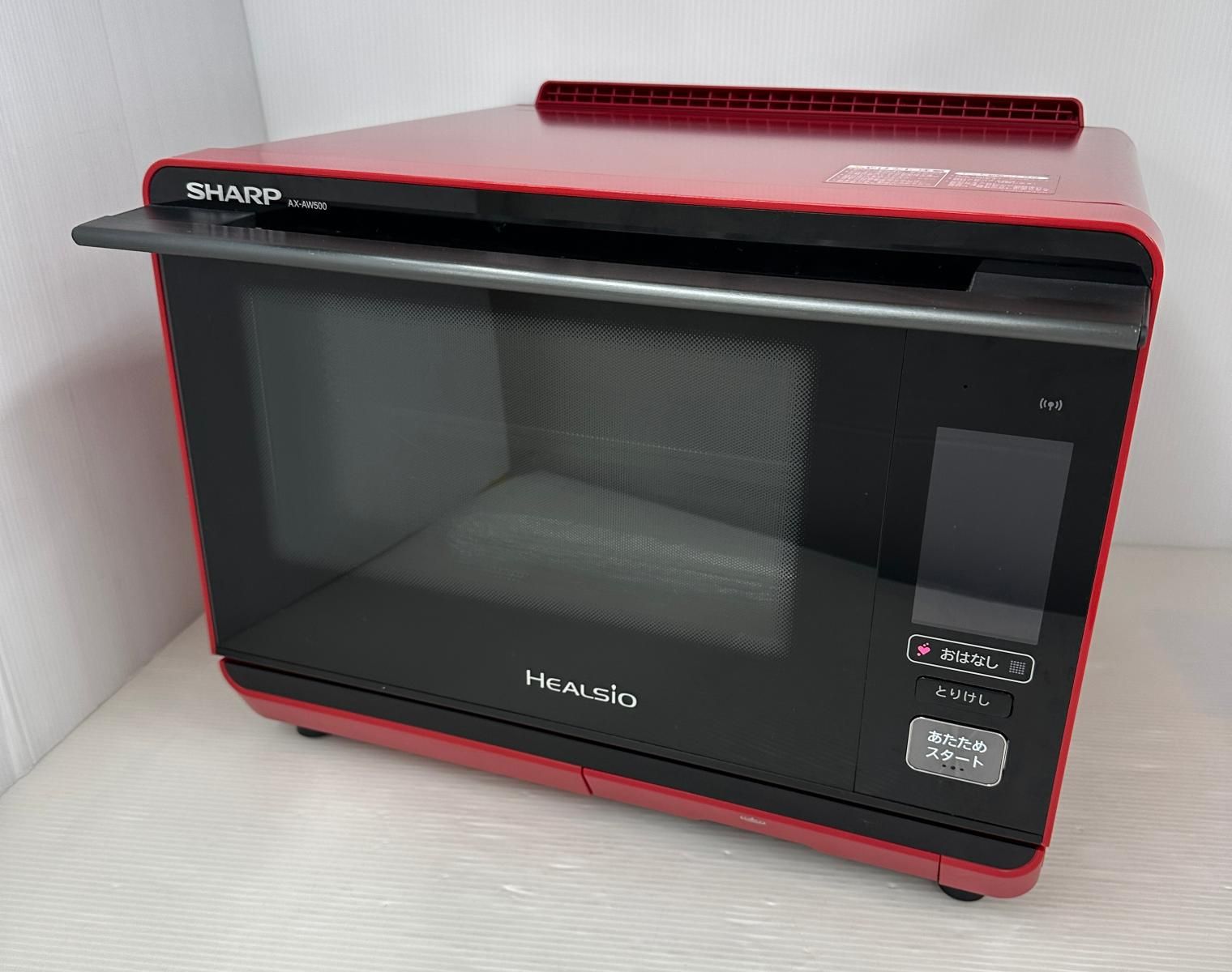 品 SHAR シャープ ウィ―タ―オーブンレンジ AX AW 500 レッド 2018年製 2511104