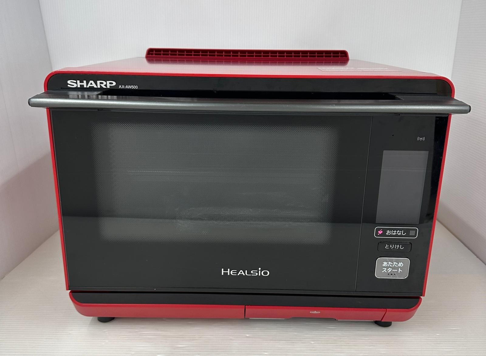品 SHAR シャープ ウィ―タ―オーブンレンジ AX AW 500 レッド 2018年製 2511104