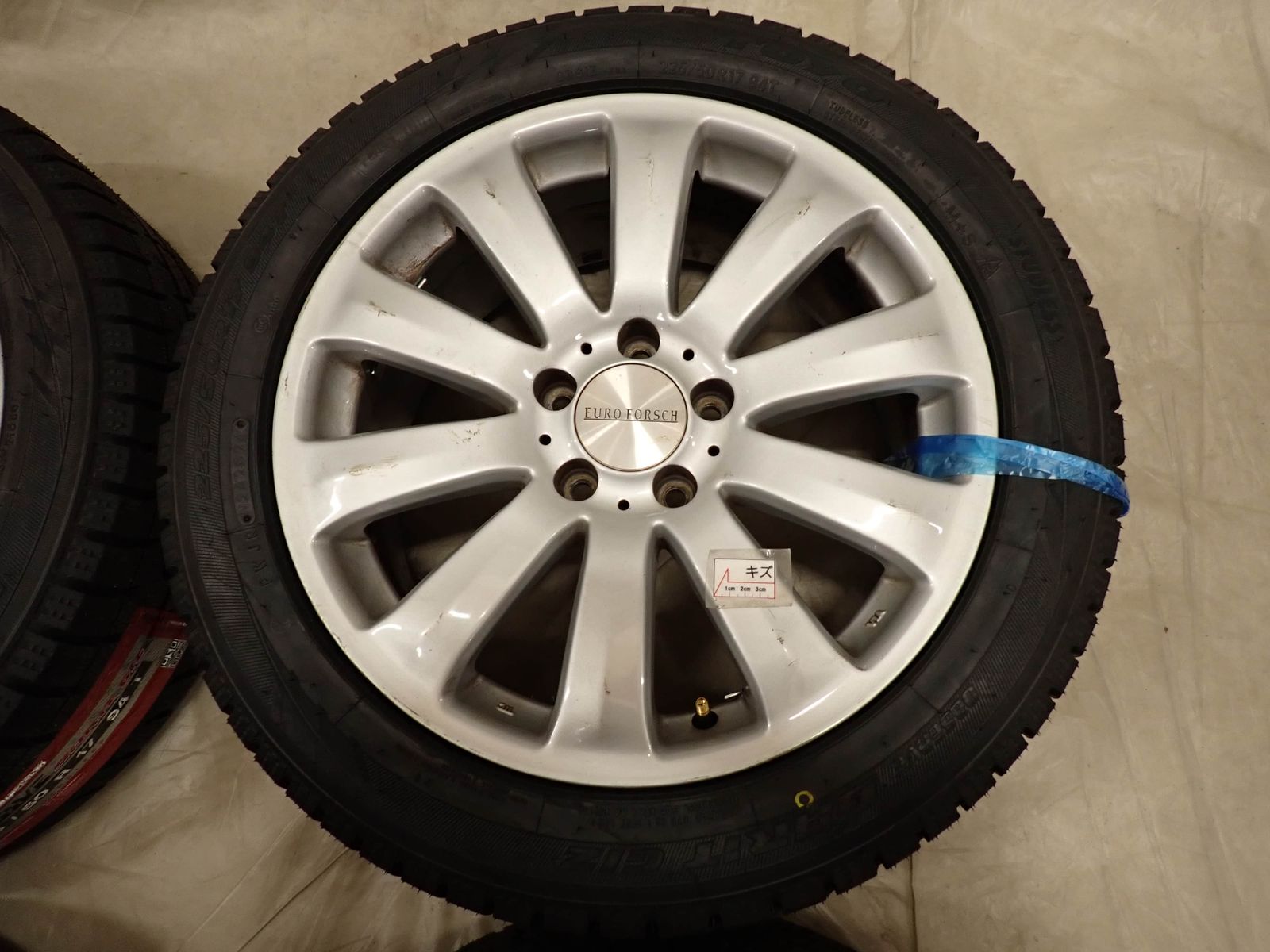  冬 製 4本SET 会社宛 225 50 R 17 7 5 J 94 T トーヨー オブザーブ ガリット GIZ アウディ A 4 8 W K 店頭交換OK NO D 6585 17インチ タイヤ ホイールセット