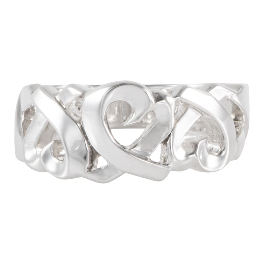 送料無料の商品多数！ TIFFANY-Co. ティファニー トリプル ラビングハート リング 指輪 12.5号 シルバー