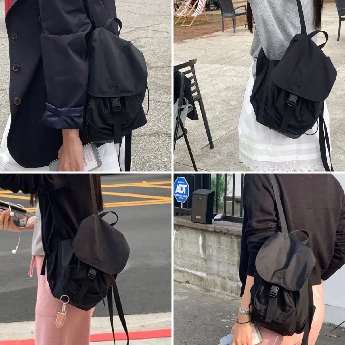 送料込み)ヘイグ ポポバックパック 黒 haag popo backpack リュック