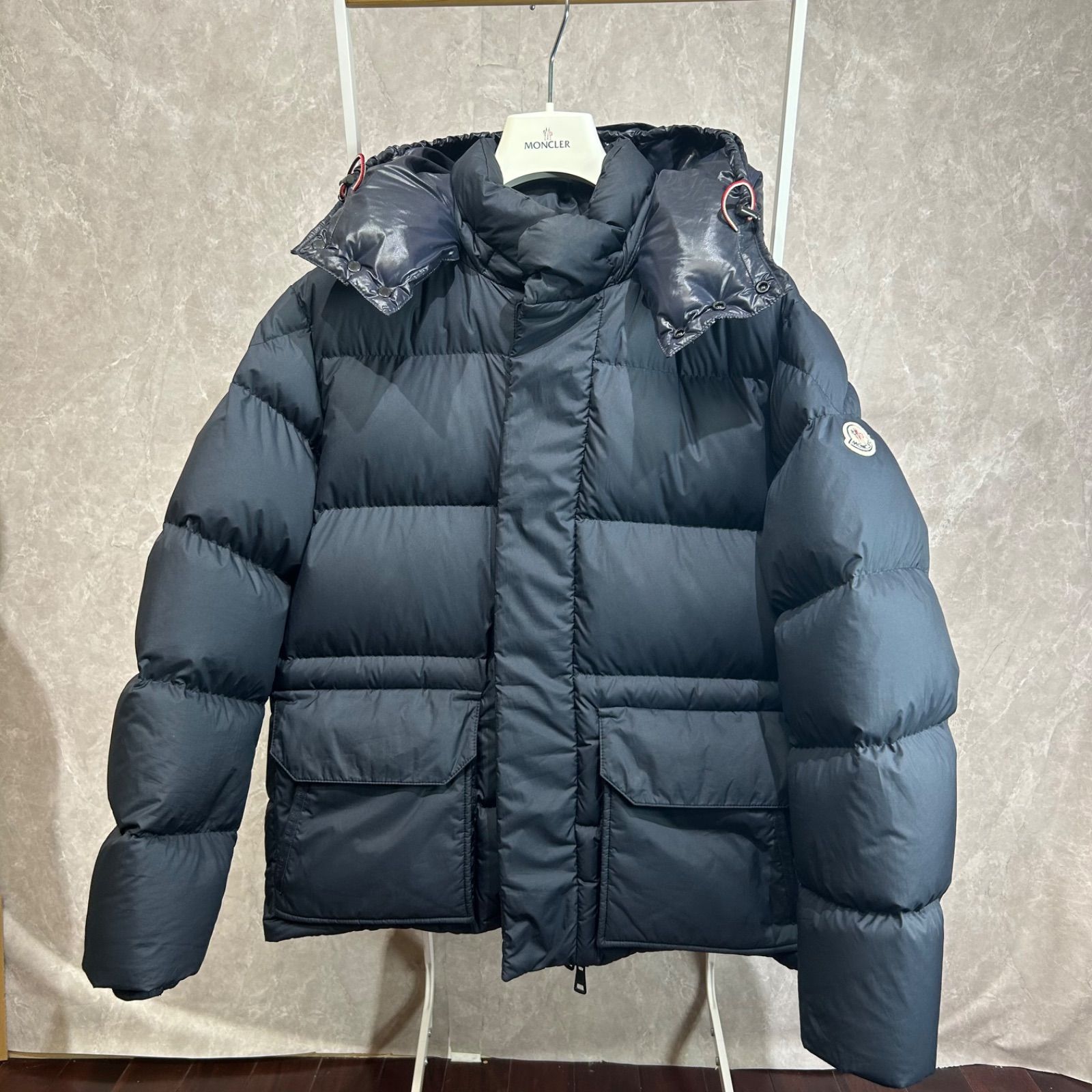 美品】 MONCLER モンクレール ダウンジャケットGLACIERネイビー1 美品】 MONCLER モンクレール ダウンジャケットGLACIERネイビー1