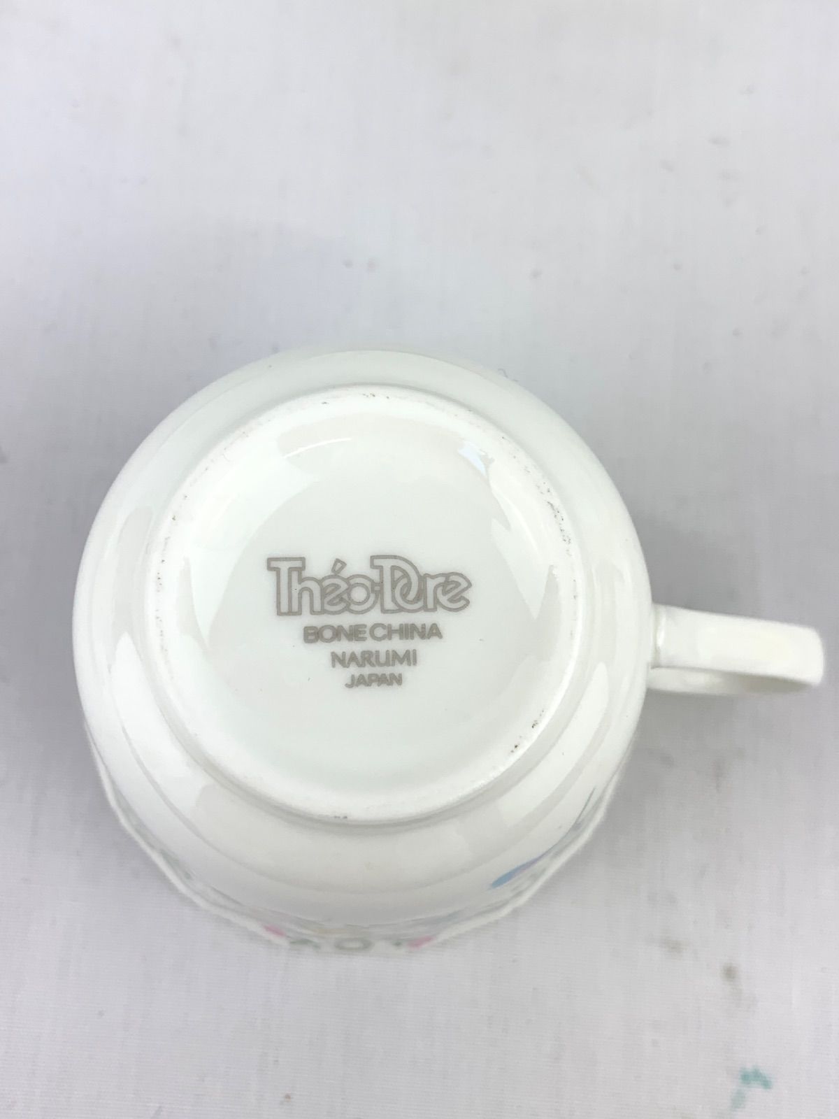 1616.NARUMI ナルミ ボーンチャイナ 花柄 ティーカップ カップ