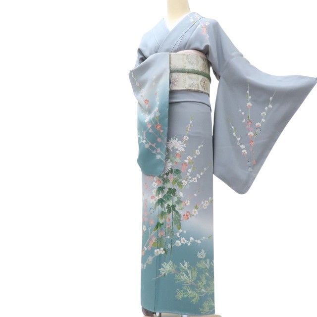 百華❀Y3908◇新品 正絹 作家物落款 仕付け糸付 トールサイズ 訪問着