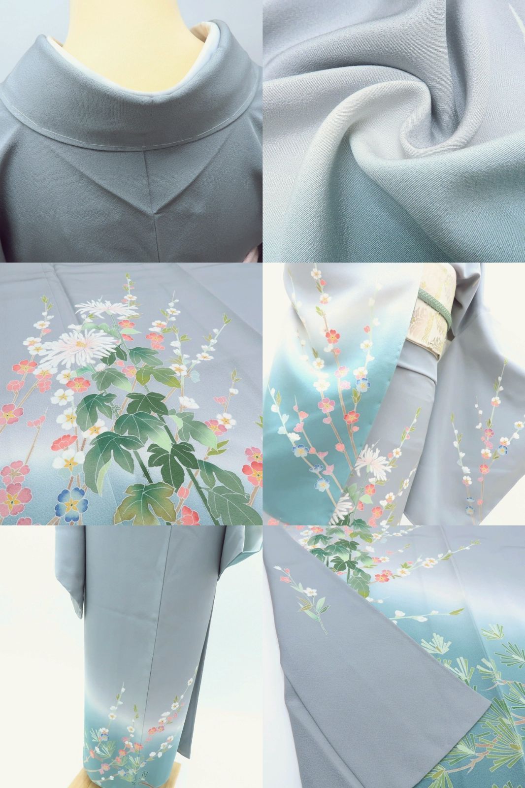 百華❀Y3908◇新品 正絹 作家物落款 仕付け糸付 トールサイズ 訪問着