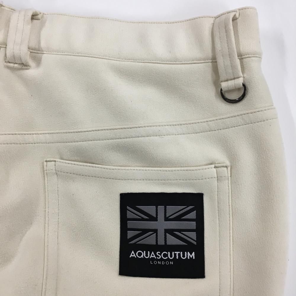 超美品】アクアスキュータム パンツ ライトベージュ系 表微起毛