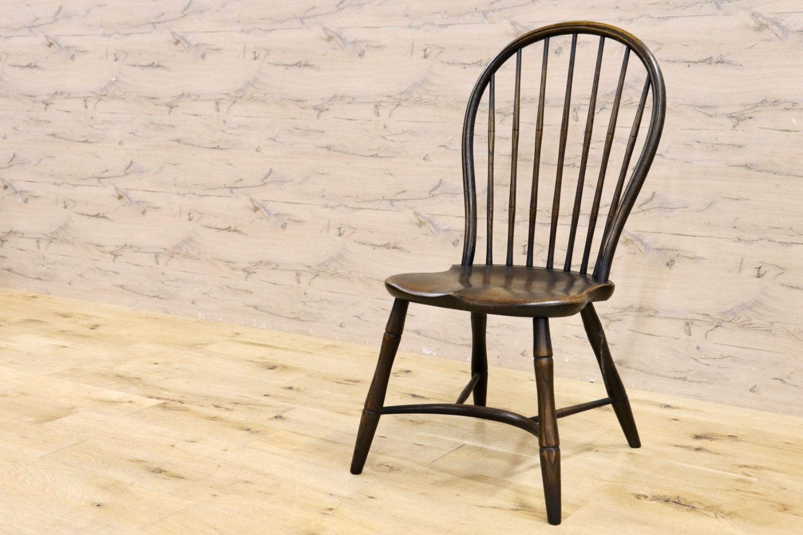 飛騨産業 HIDA キツツキ ボウバックチェア ダイニングチェア 椅子 オーク無垢材 定価17 6万