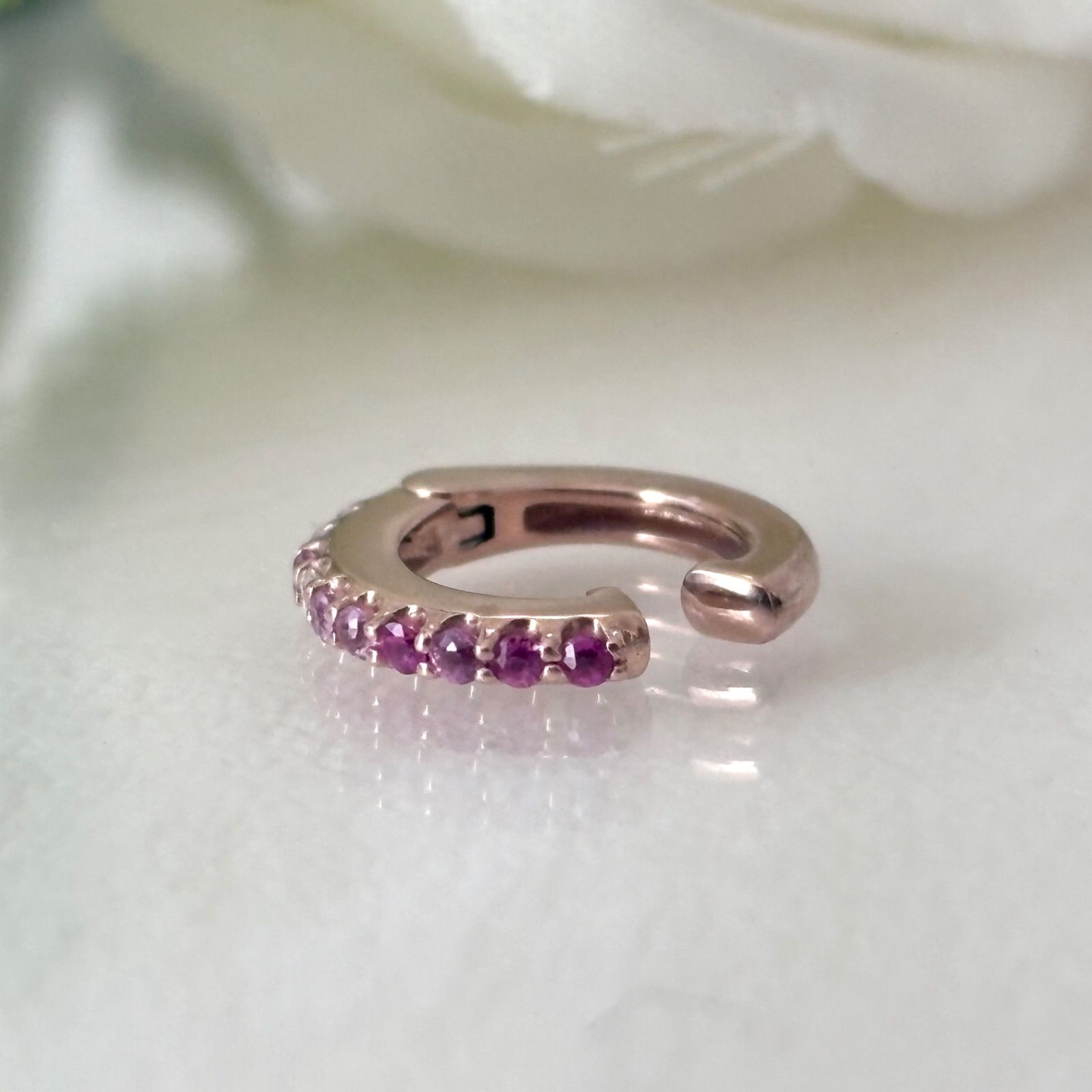 131 ポンテヴェキオ K 18 ダイヤモンド 0.01 ct サファイア 0.06 イヤーカフ