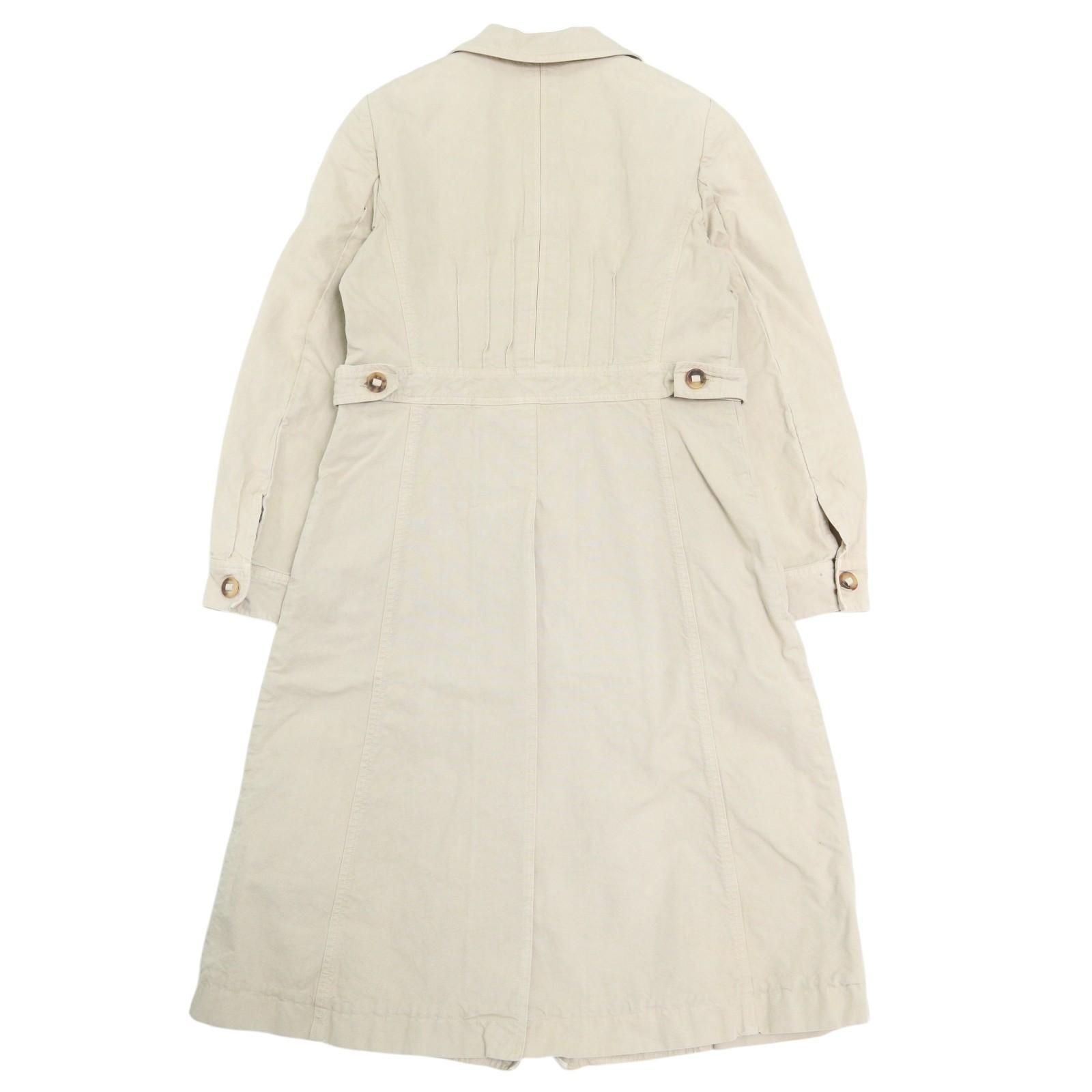 MARNI マルニ コットンロングコート アイボリー レディース 44 古着 A4216