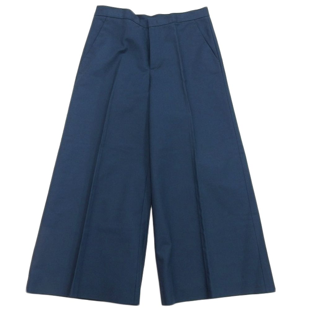 RED VALENTINO レッドヴァレンティノ コットンツイル ワイドパンツ ボトムス レディース ブルー 42