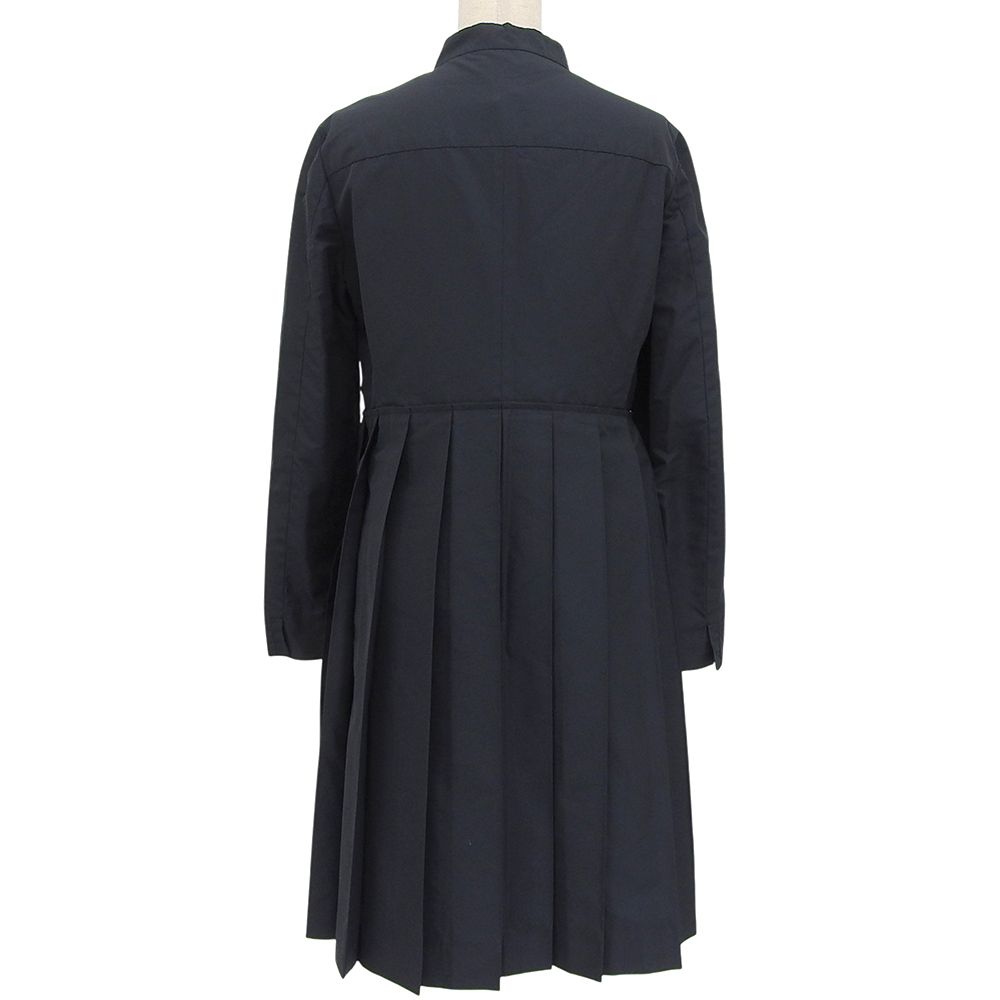 MIUMIU ミュウミュウ デザインプリーツコート アウター レディース ポリナイロン ネイビー 40 00’s 2008