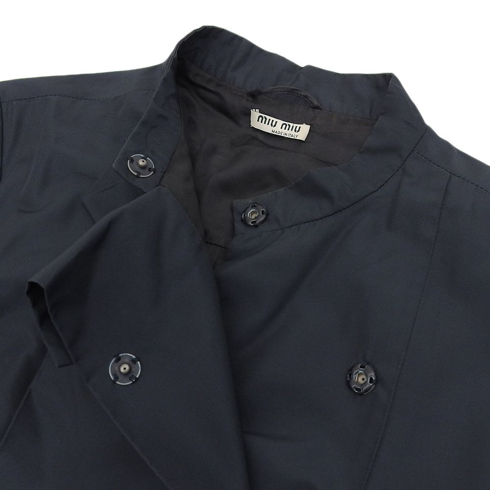 MIUMIU ミュウミュウ デザインプリーツコート アウター レディース