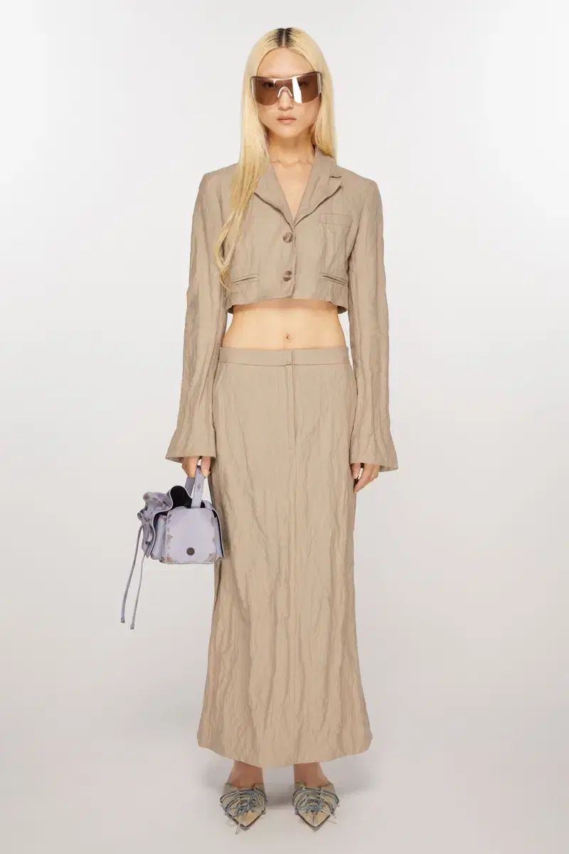 Acne Studios アクネストゥディオズ テーラード スカート コールドベージュ