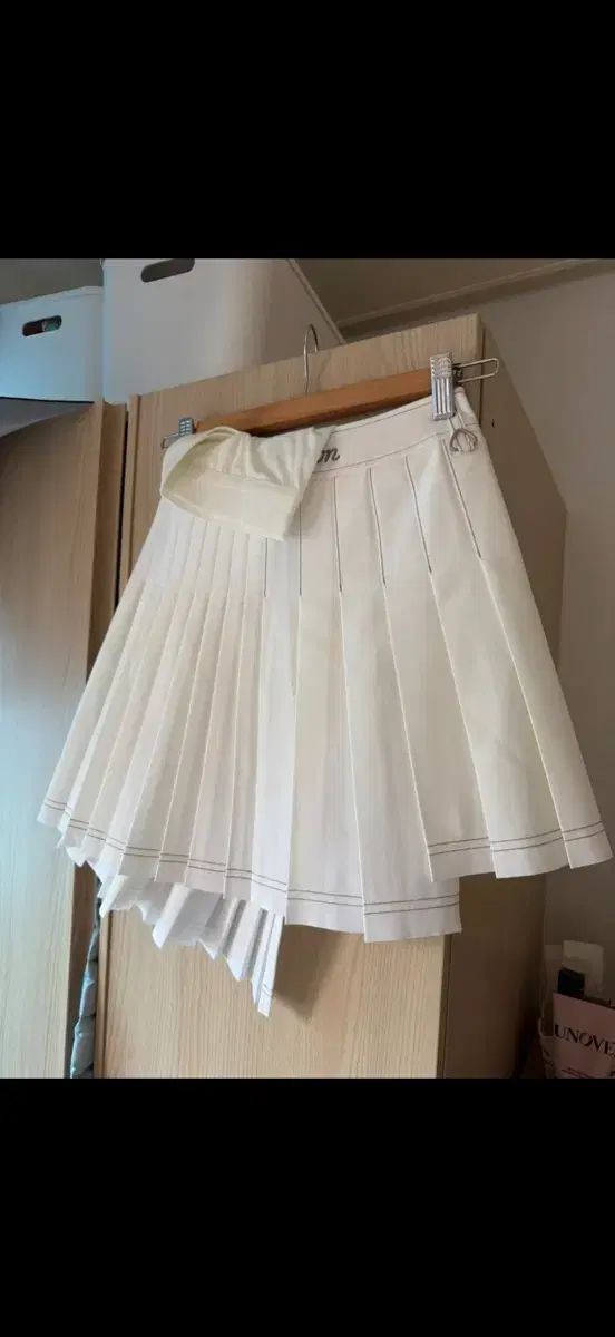 マルボンゴルフ 白 プリーツ スカート S