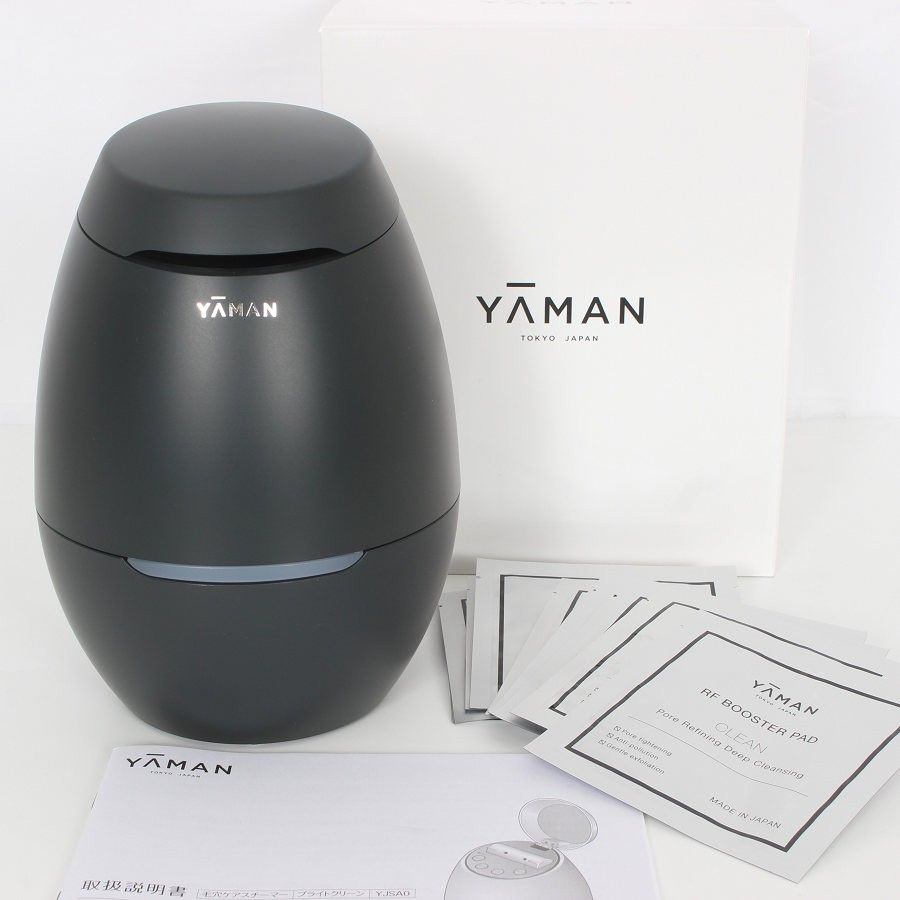 ヤーマン ブライトクリーン YJSA0B ローションシート付き ブラック 毛穴ケアスチーマー 美顔器 YA-MAN 本体