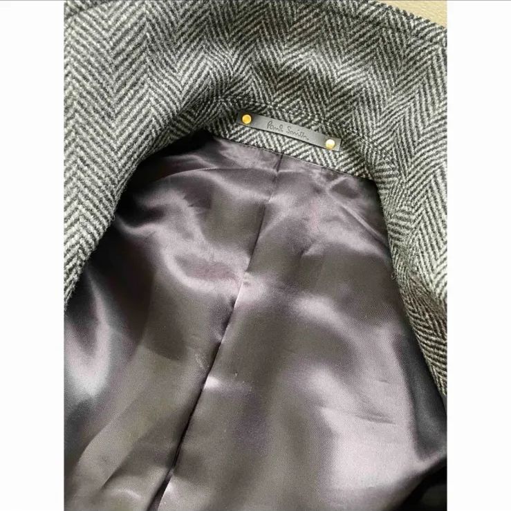 Paul Smith ポールスミス チェスターコート ロングコート ヘリンボーン