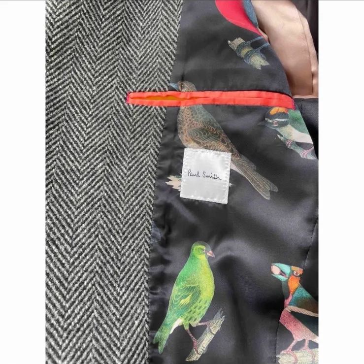 Paul Smith ポールスミス チェスターコート ロングコート ヘリンボーン
