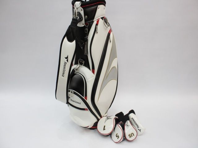 ブリヂストン ツアーステージV 773 8本セット ウェッジなし キャディバッグ付 カバーなし オリジナルカーボン SR 4530