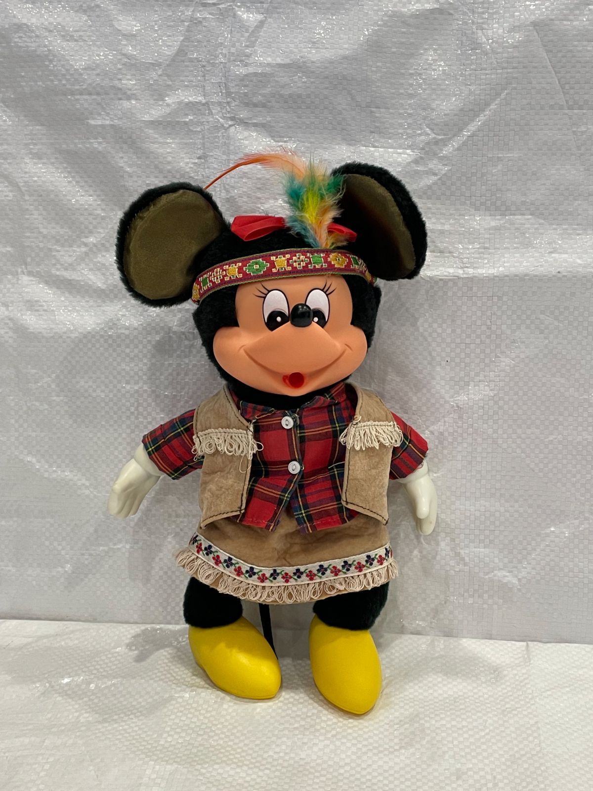 ディズニー ヤングエポック社製 昭和レトロ ミニーマウスぬいぐるみ