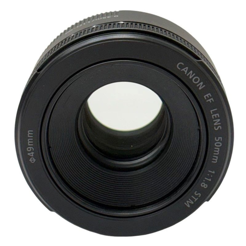 キヤノン Canon 単焦点レンズ EF 50mm F1.8 STM ブラック チリ有り 動作未 22511K136