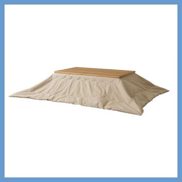 こたつ布団 長方形 薄掛け 撥水加工 W 190 D 230 cm No 162 ベージュ