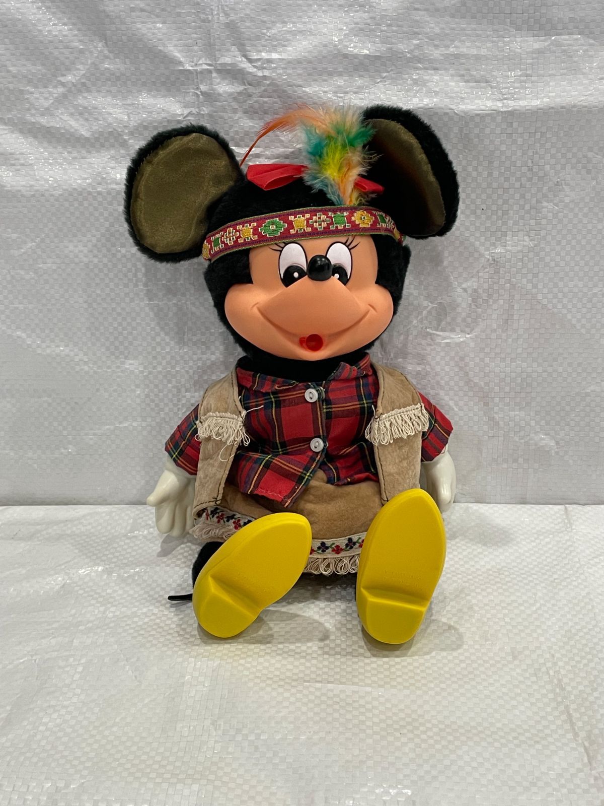 ディズニー ヤングエポック社製 昭和レトロ ミニーマウスぬいぐるみ