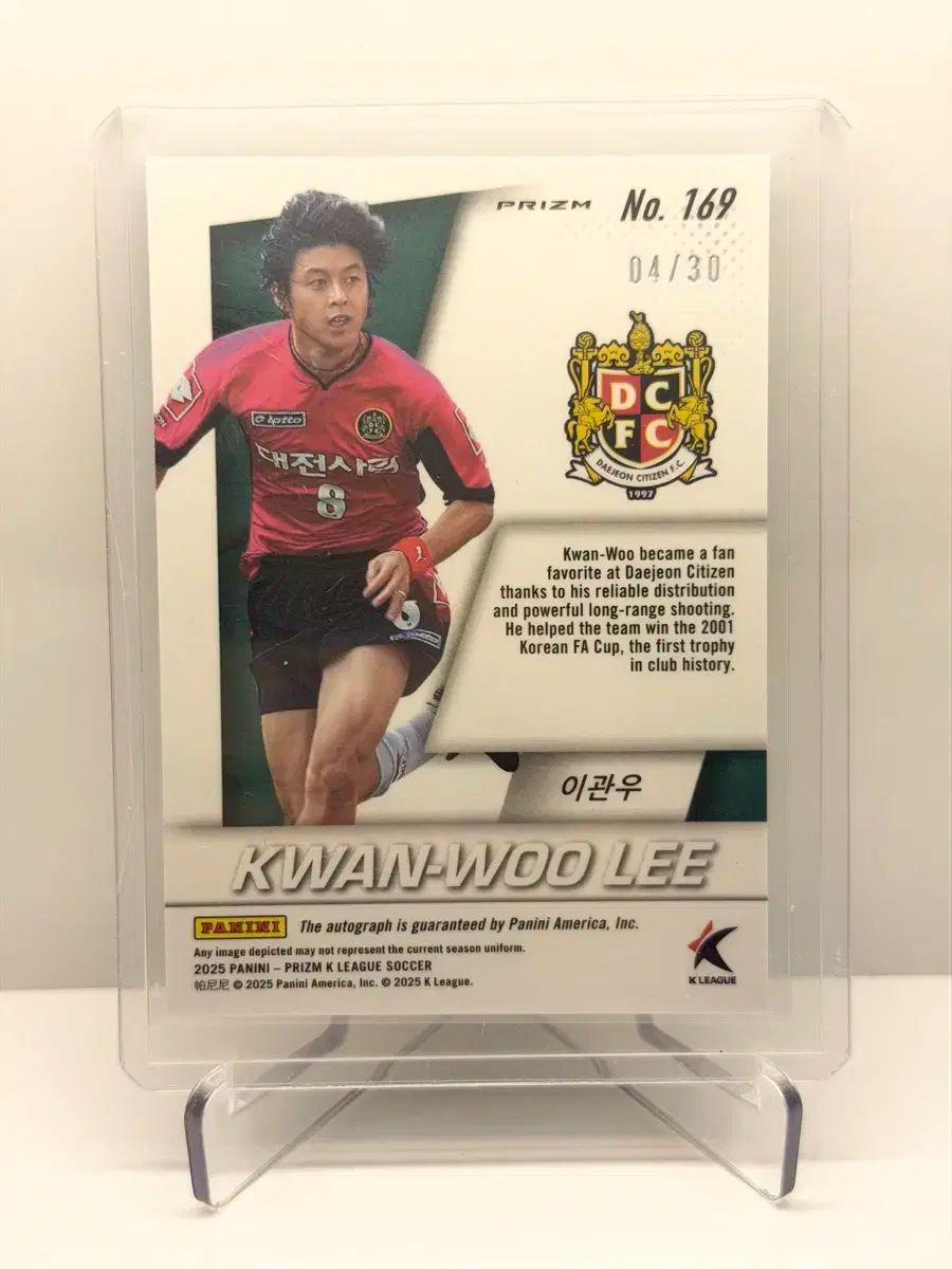 30 Kリーグ panini プリズム 大田 テジョン イ グァンウ シルバー サインカード