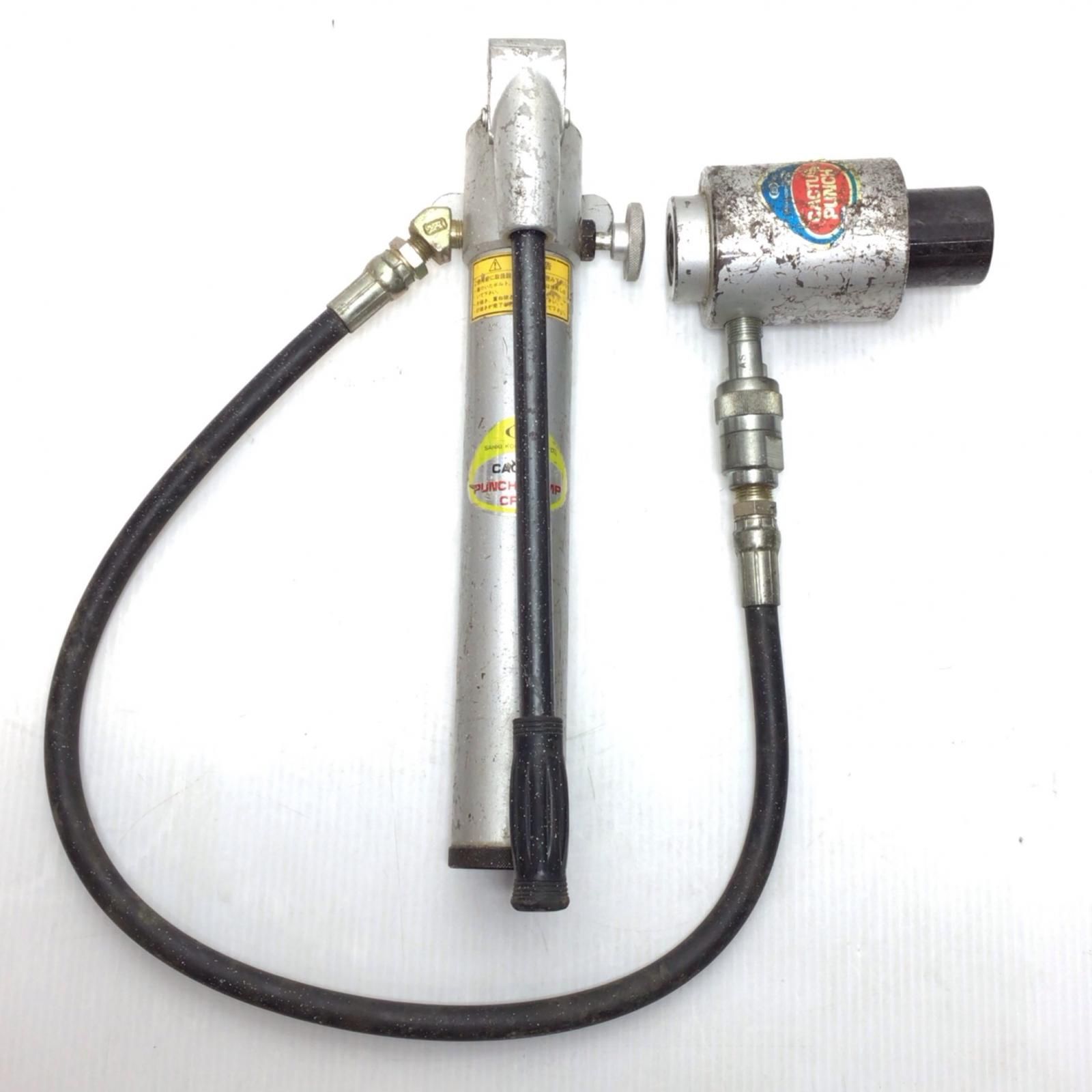 ΘΘCACTUS 手動油圧式パンチャー 程度B コマ B 70 A 63 51 2 39 31 25 19 ボルト2本 スリーブ ケース付 CP 3