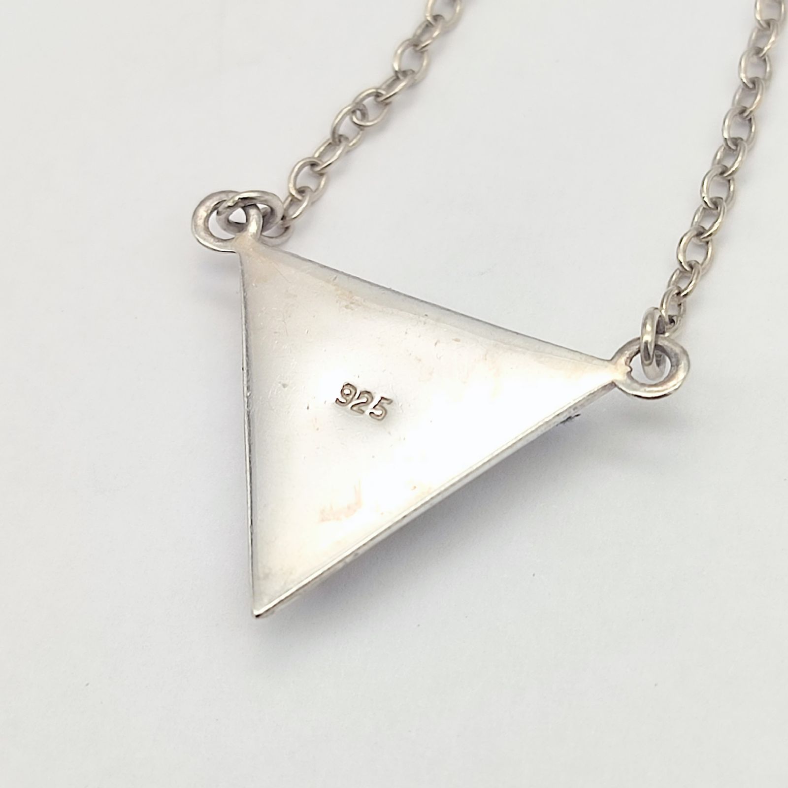 美品】Crescent Luna クレセントルナ トライアングルネックレス SILVER