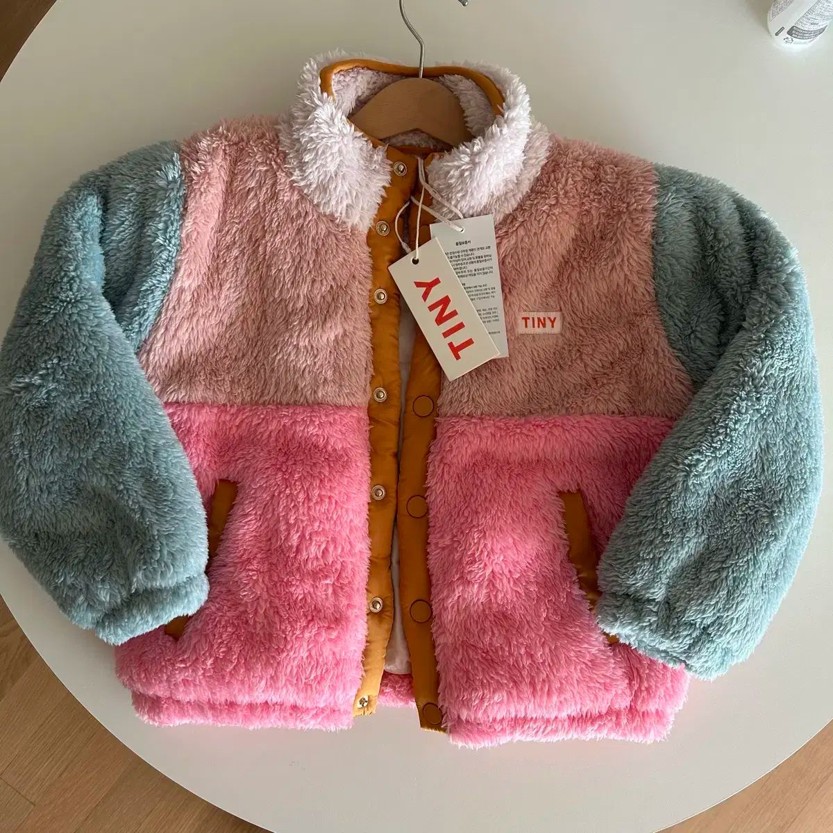 タイニーフリース ブロック フリースジャケット