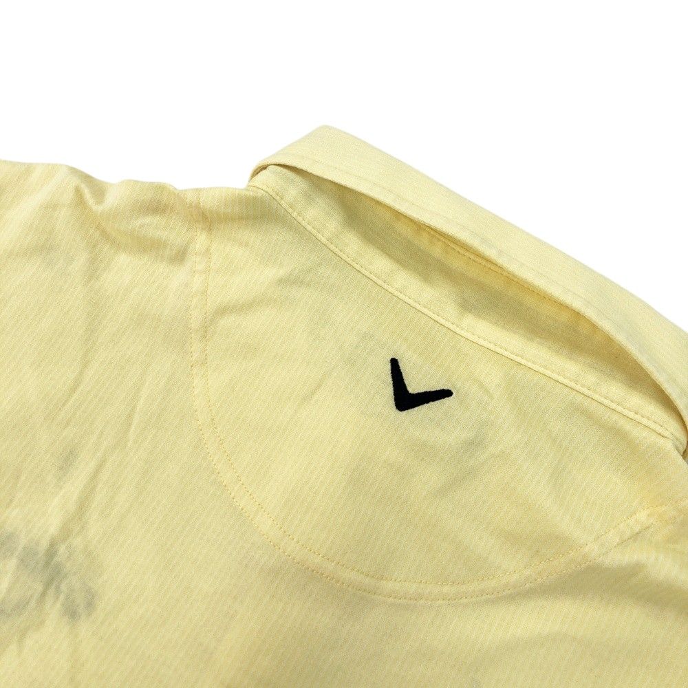 サイズ：M CALLAWAY キャロウェイ 半袖ポロシャツ ボタンダウン 総柄