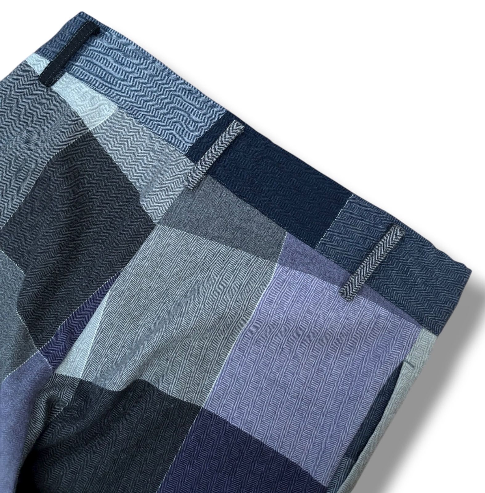 LIMI feu】DRAWSTRING BLOCK CHECK PANTS S - メルカリ