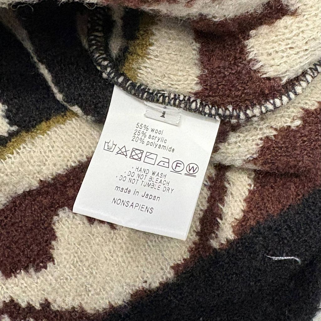 【最安値挑戦中】 NAM ナム Warli Knit ウールニット ブラック系 size 1 中目黒A11 配送商品は通常配送無料。