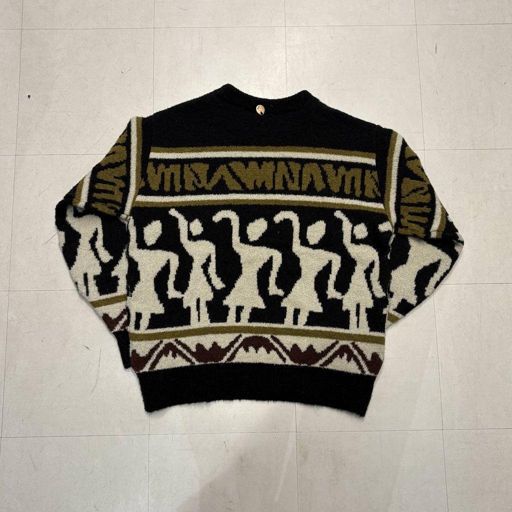 NAM ナム Warli Knit ウールニット ブラック系 size 1 中目黒A11