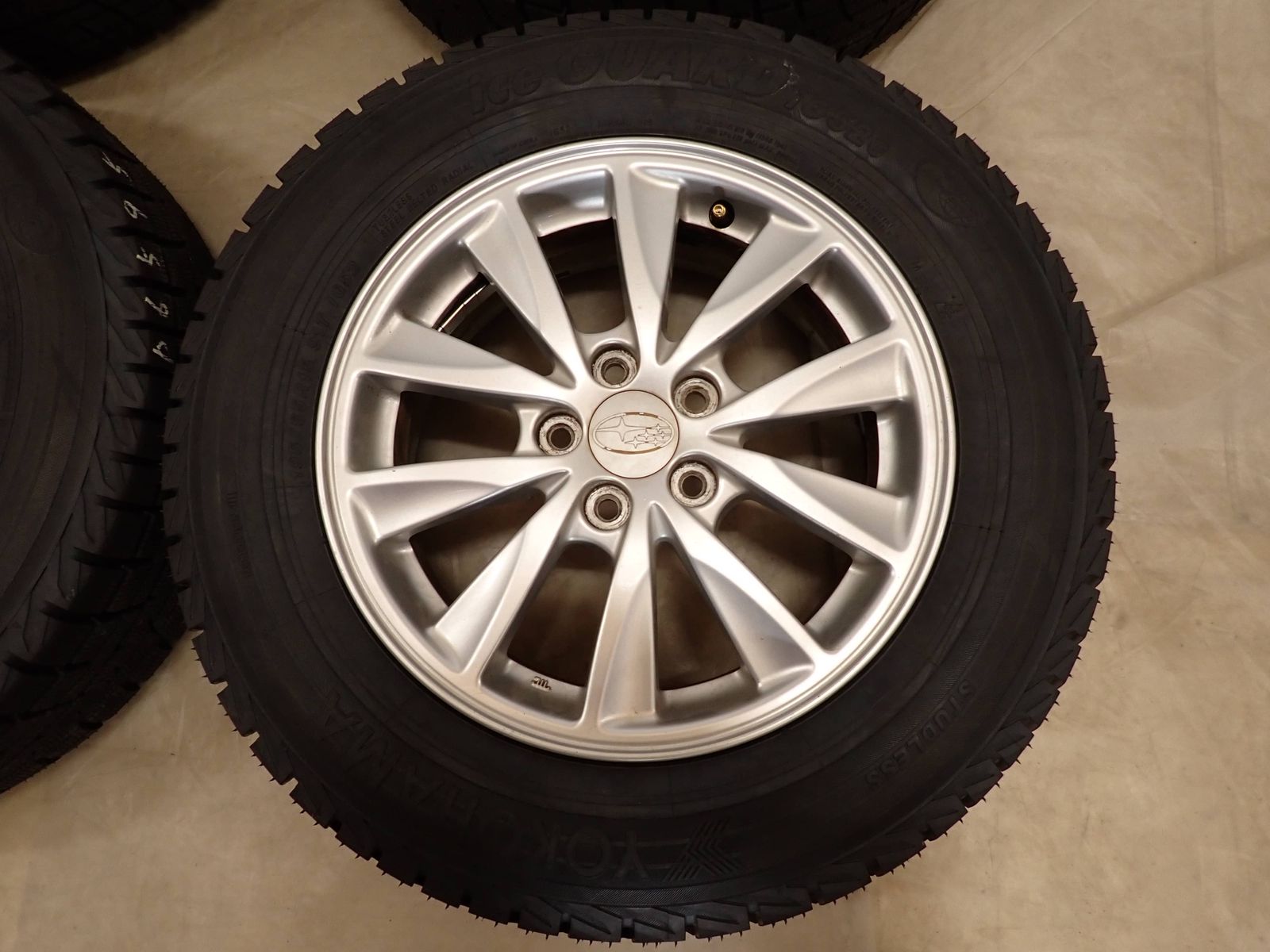  冬 製 4本SET 会社宛 195 65 R 15 6 J 91 T ヨコハマ アイスガード IG 52 C スバル アルミ インプレッサ NO D 6595 15インチ タイヤ ホイールセット