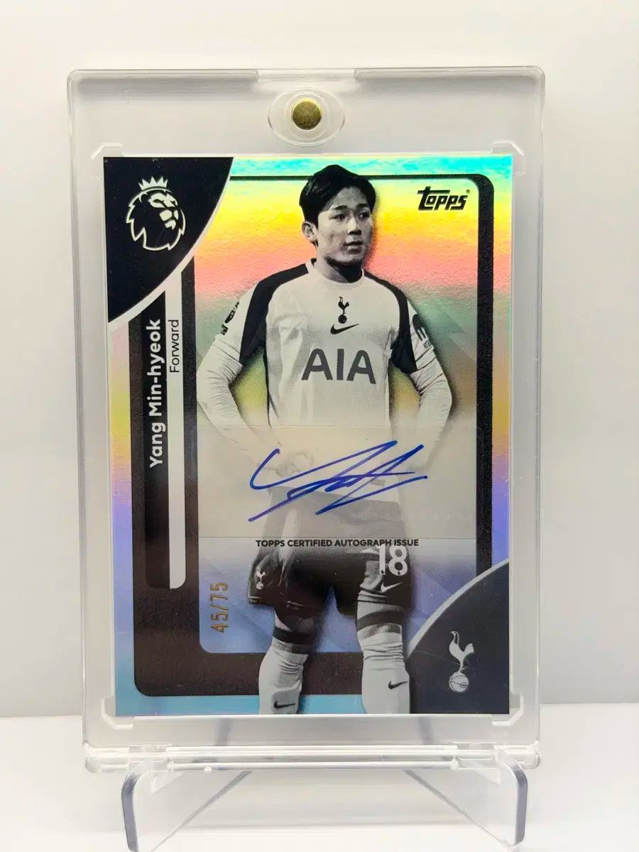 50 トッテナム ハン HAN ミニョク MINHYUK オート サインカード TOPPS トップス