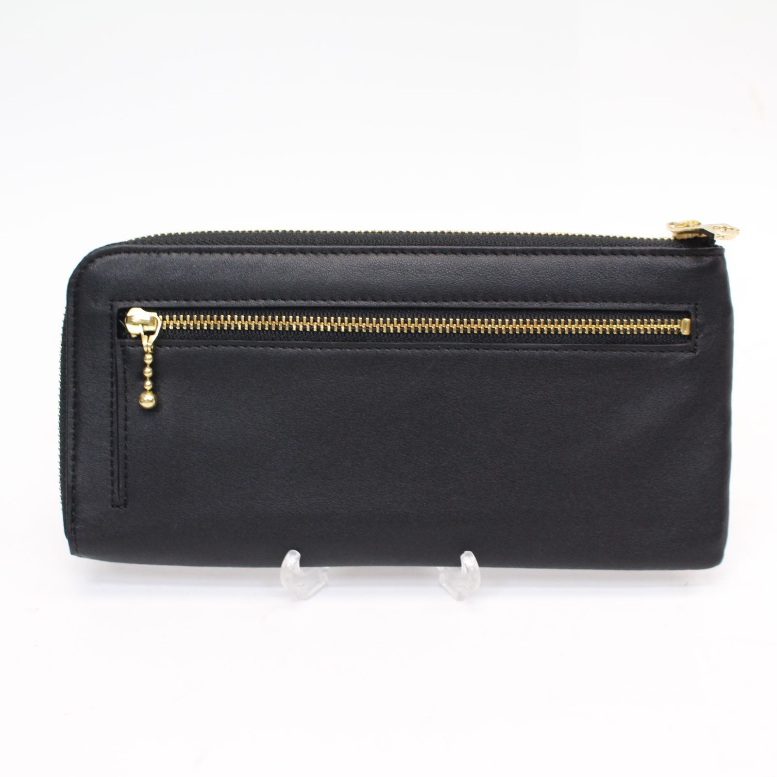 アナスイ マイティティ L字ファスナー 長財布 レザー ネコ 猫 ブラック 633)【極美品】ANNA SUI アナスイ 長財布 L字ファスナー 猫 マイティ