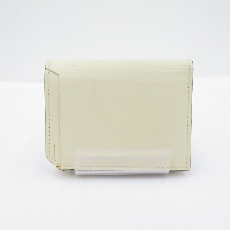 L arcobaleno ラルコバレーノ 二つ折り財布 スマートカードウォレット ホワイト 124