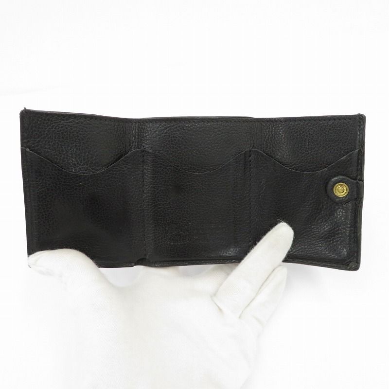 三つ折り財布 ブラック